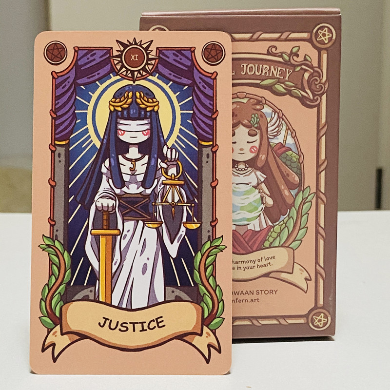 Tarot Deck With Guidebook - Vrolijke reis Tarotkaarten 79 stuks Cartoon
