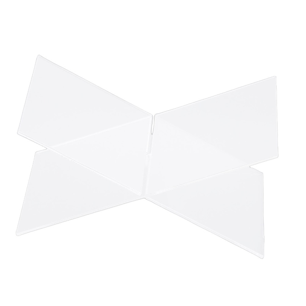 Clear Acrylic Book Stand Holder - 1 set X-vormig ontworpen acryl boekenstandaard,