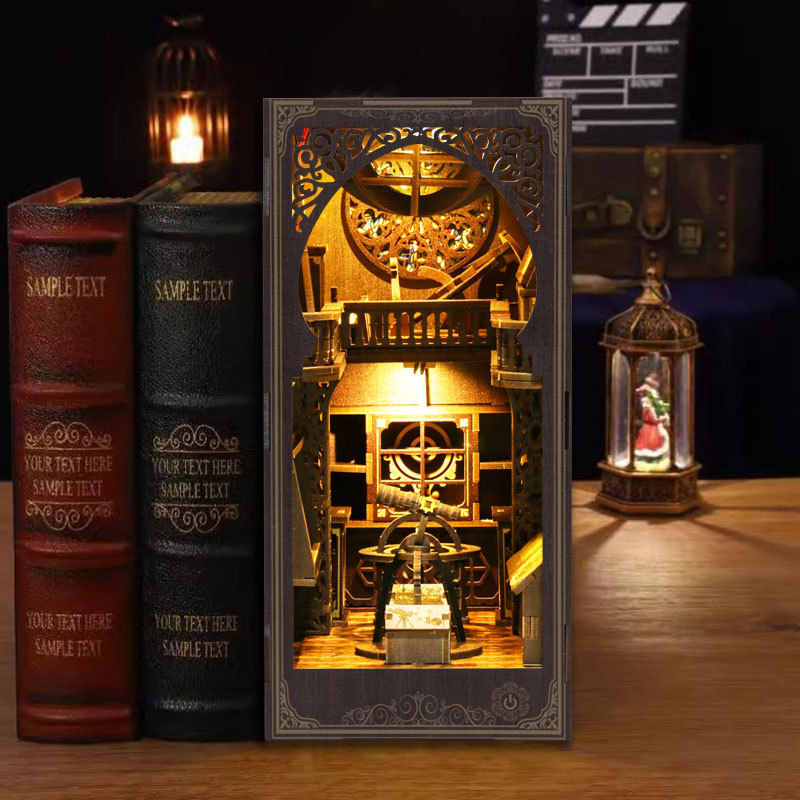Diy Wooden Book Nook Kit Shelf Insert - Nieuwe Diy Houten Boek Hoekje Plank