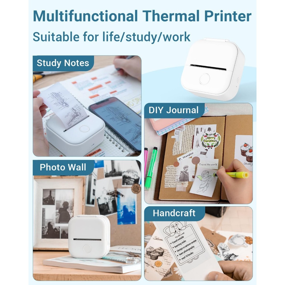 Phomemo T02 Draadloze Pocket T - Mini Pocket Thermal Printer Paper Roll recensie en prijs