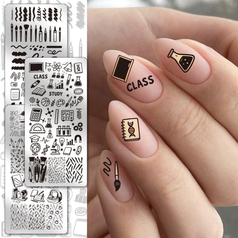 3 stuks briefpapier nagelstemp - Stationery Books recensie en prijs