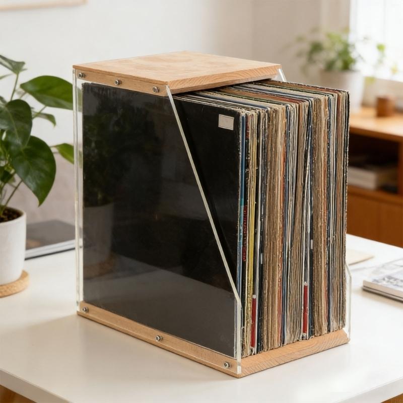 Stijlvolle opbergkoffer hout e - Magazines recensie en prijs