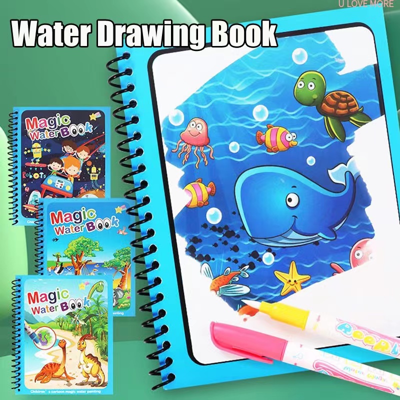 1 Stuks Magisch Boek Water Tek - Reusable Water Magic Coloring Book recensie en prijs