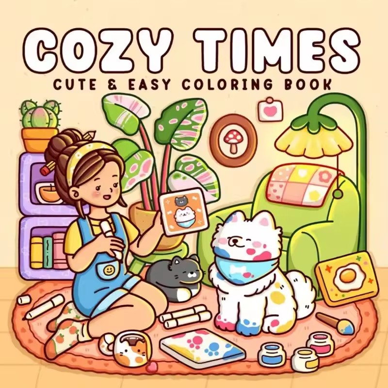 Cosy Time Leuk en gemakkelijk  - Adult Coloring Book Stress Relief recensie en prijs