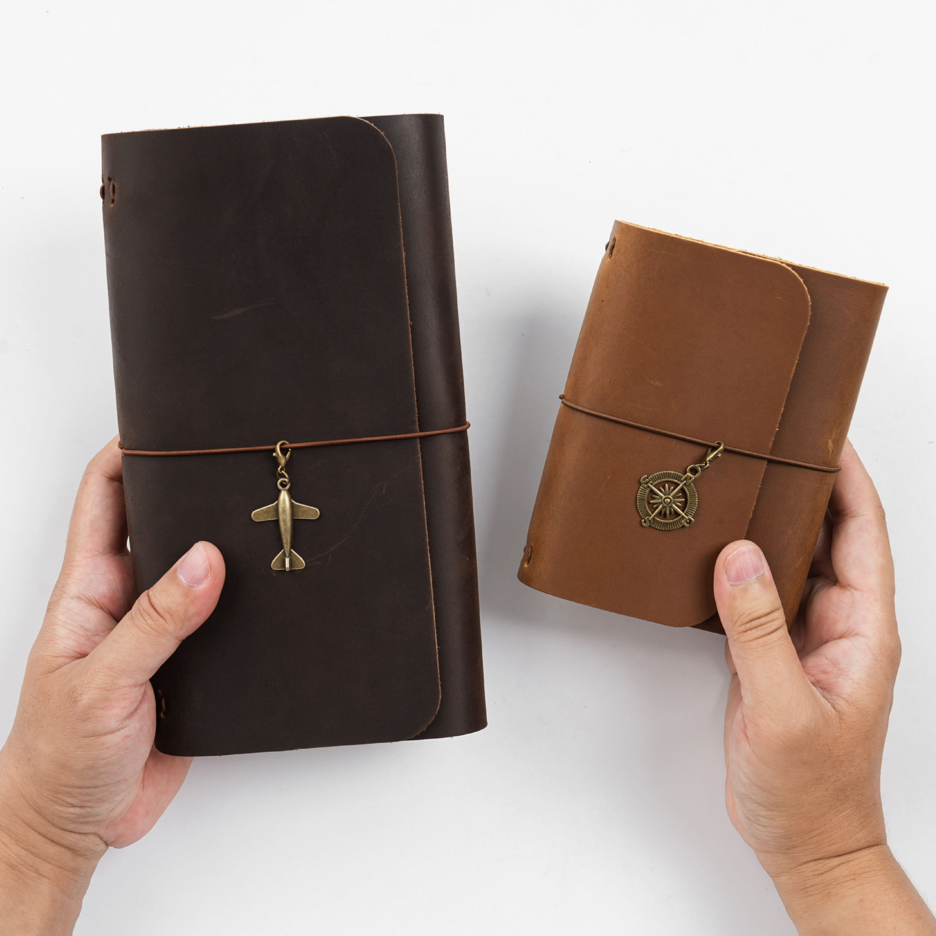 Nieuwe collectie Triple Fold T - Vintage Leather Journal Notebook recensie en prijs
