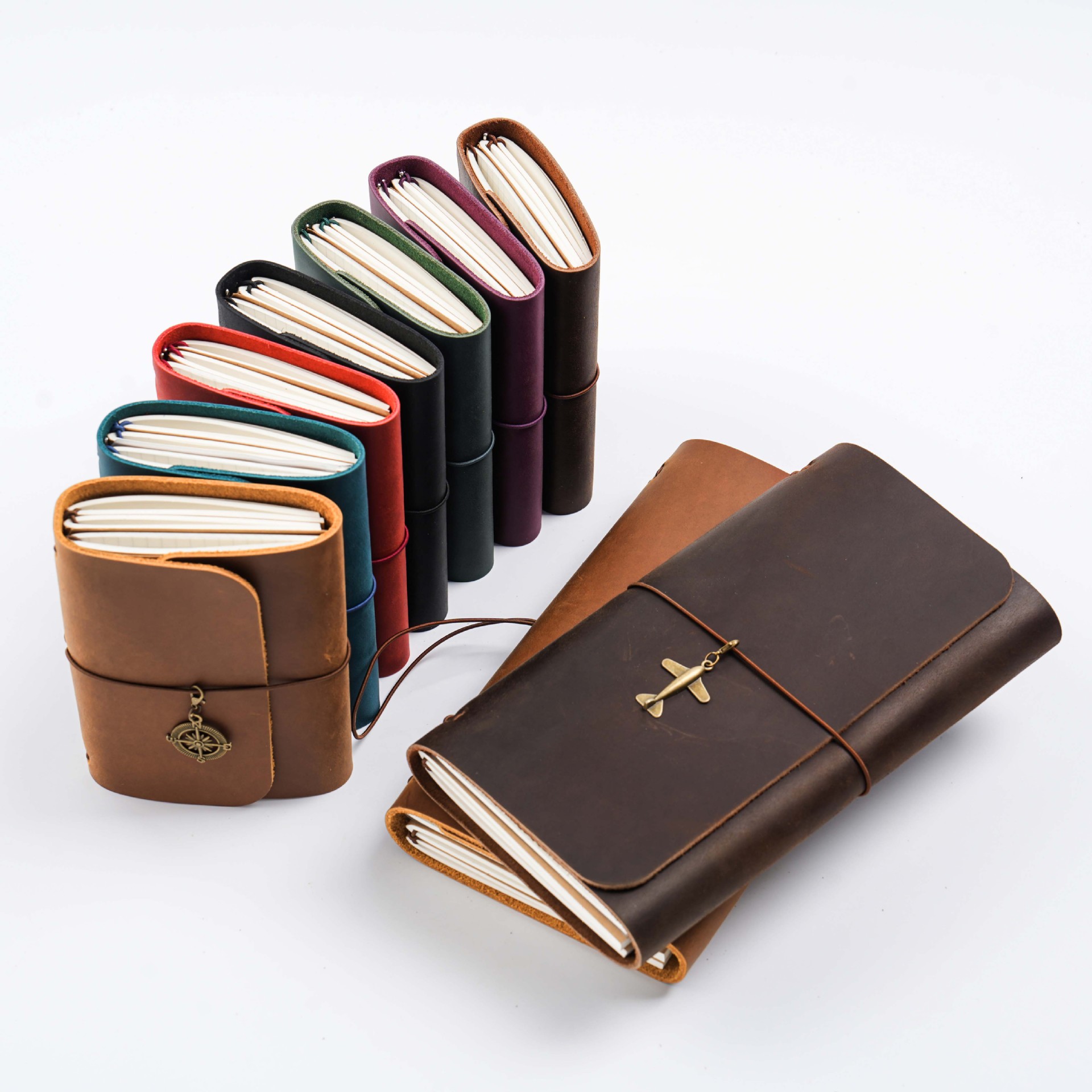 Nieuwe collectie Triple Fold T - Vintage Leather Journal Notebook recensie en prijs