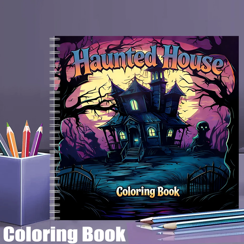 Spookhuis kleurboek voor volwa - Adult Coloring Book Stress Relief recensie en prijs
