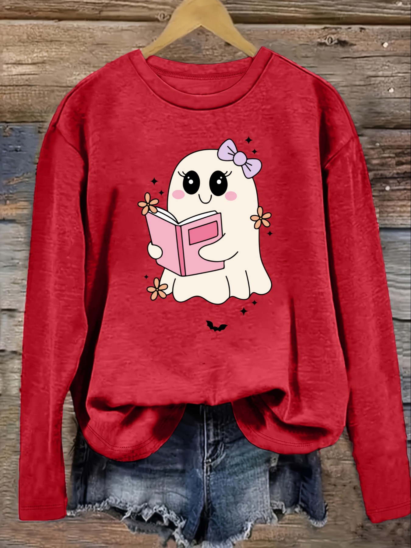 Dames Casual T-shirt met lange - Books recensie en prijs