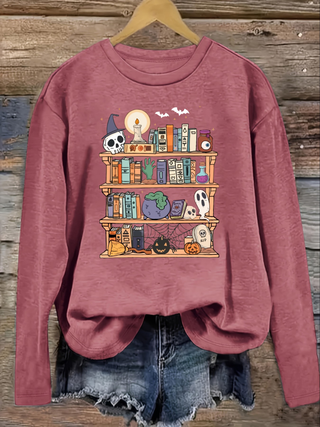 Dames Casual T-shirt met lange - Books recensie en prijs