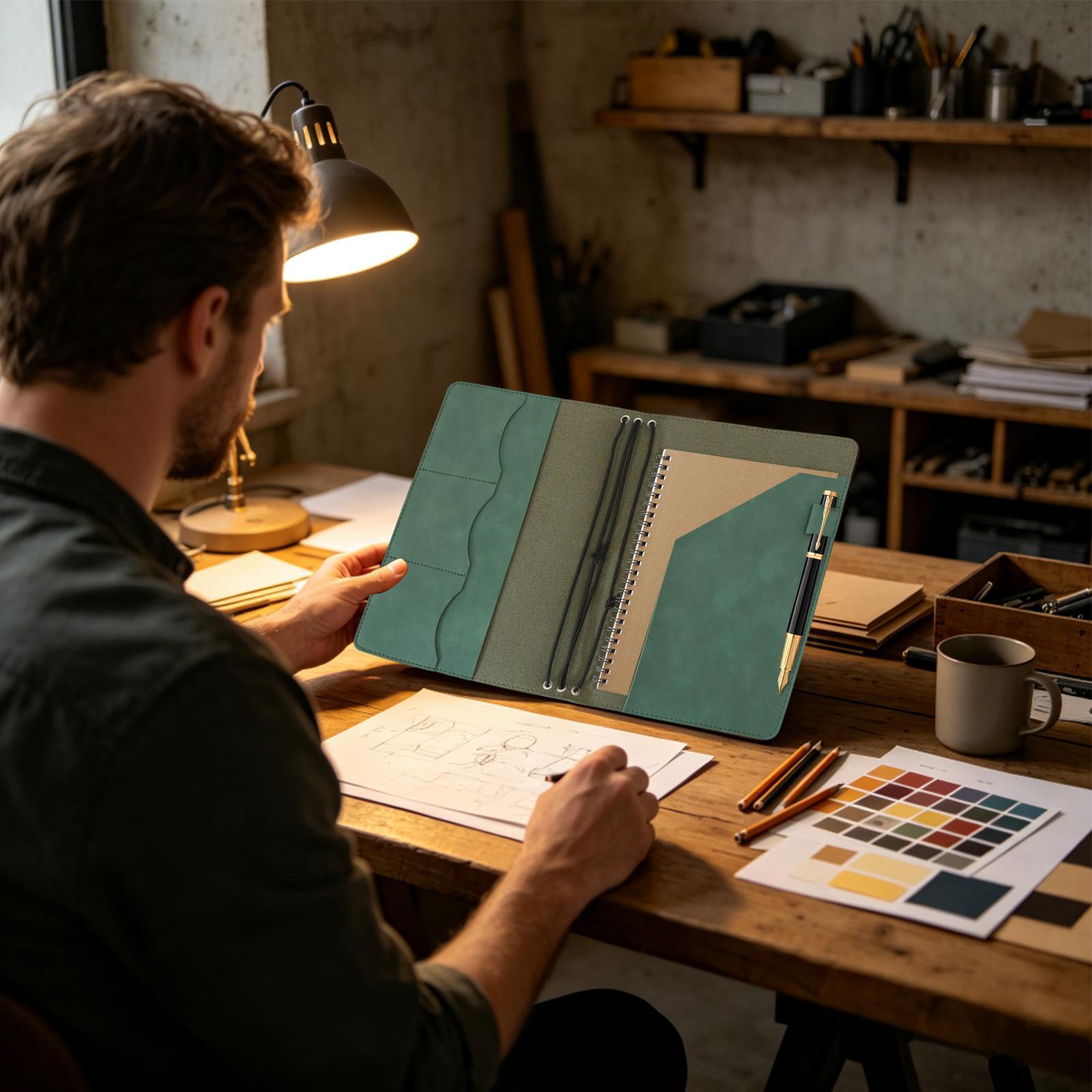 A5 notitieboekomslag vintage P - Vintage Leather Journal Notebook recensie en prijs