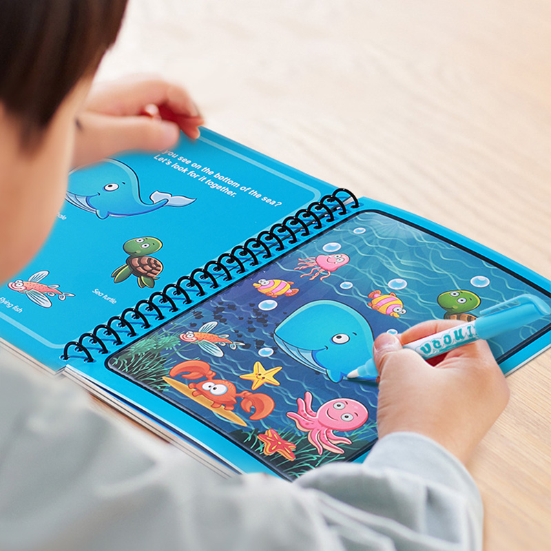 Magisch waterboek met pen Teke - Reusable Water Magic Coloring Book recensie en prijs