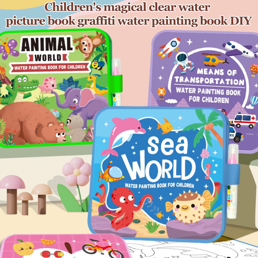 Opvouwbaar waterverfboek voor  - Reusable Water Magic Coloring Book recensie en prijs