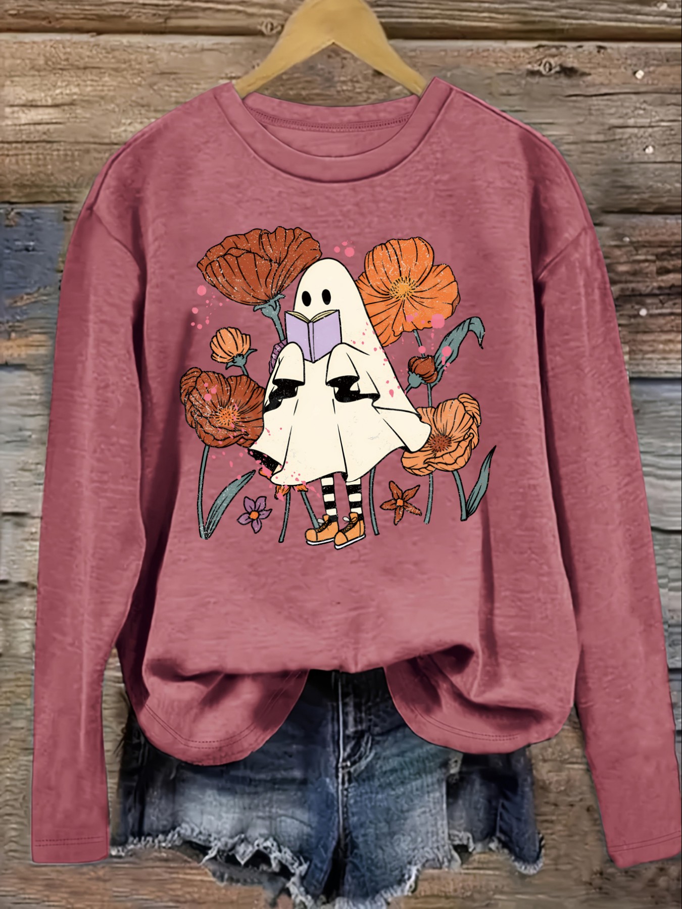 Dames Casual T-shirt met lange - Books recensie en prijs