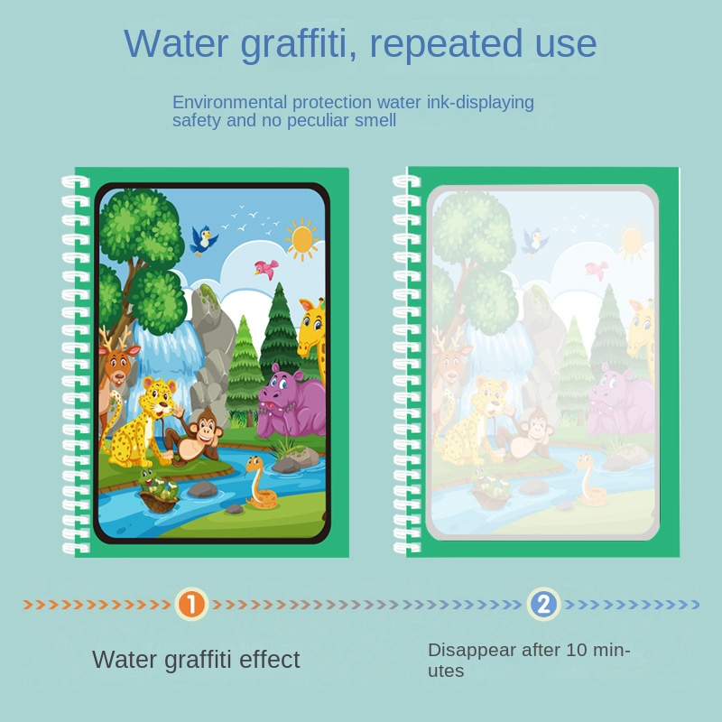 Magisch Watertekenboek Voor Ki - Reusable Water Magic Coloring Book recensie en prijs